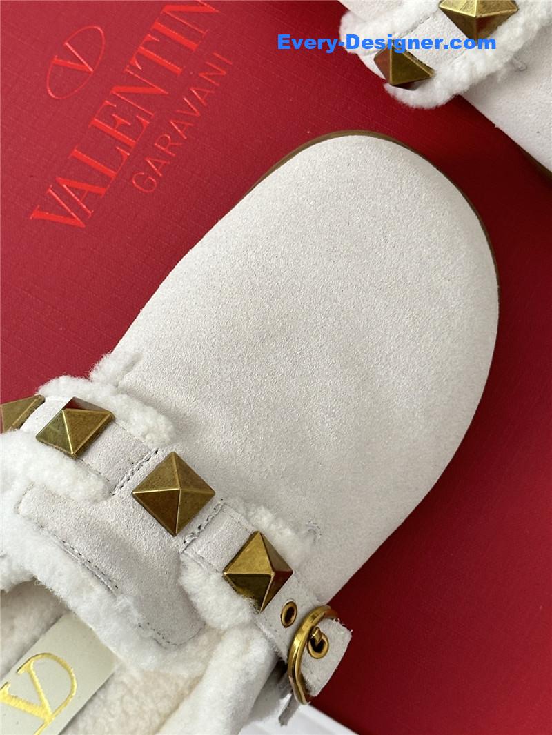 Va1e*ntin0 retro style rivets wool half mop