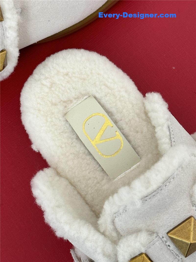 Va1e*ntin0 retro style rivets wool half mop