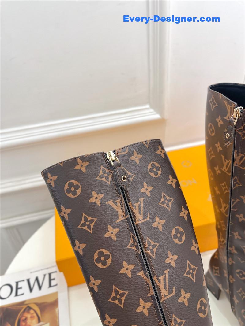 l0vis Vvtt0n lv new v-shaped chunky heel boots