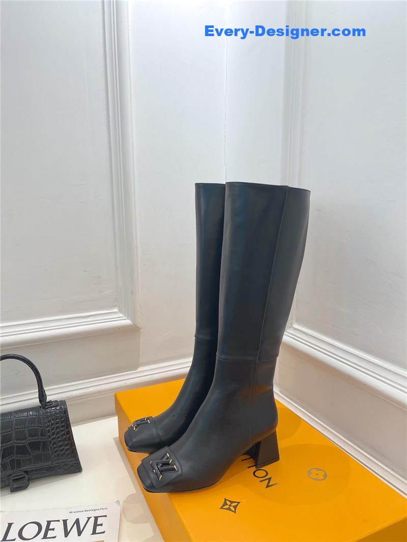 l0vis Vvtt0n lv new v-shaped chunky heel boots