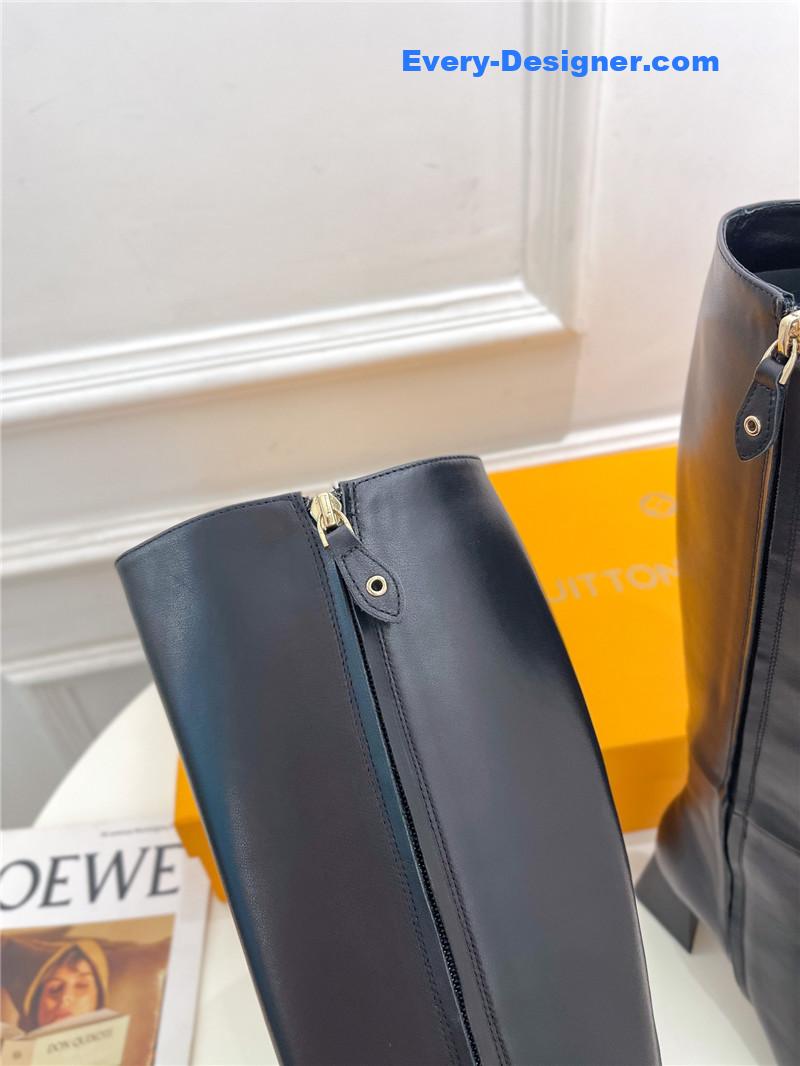 l0vis Vvtt0n lv new v-shaped chunky heel boots