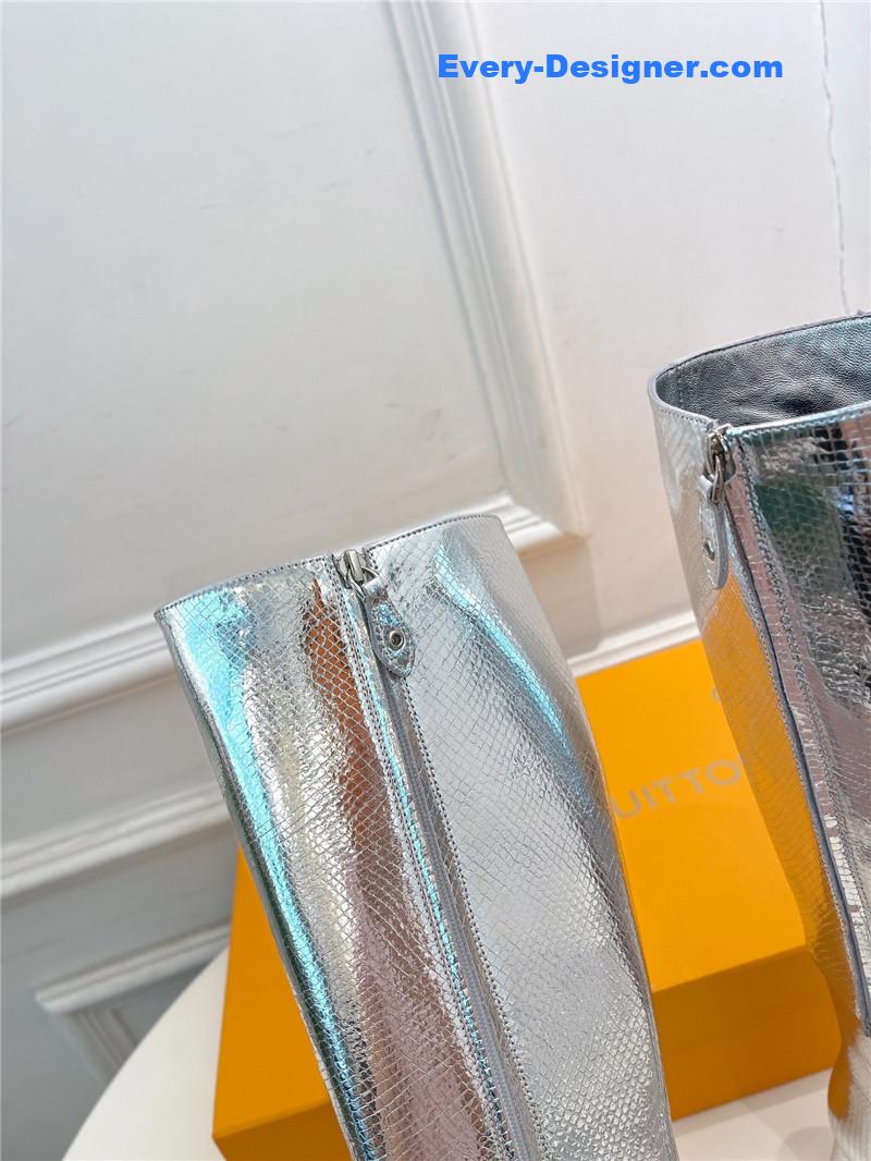 l0vis Vvtt0n lv new v-shaped chunky heel boots