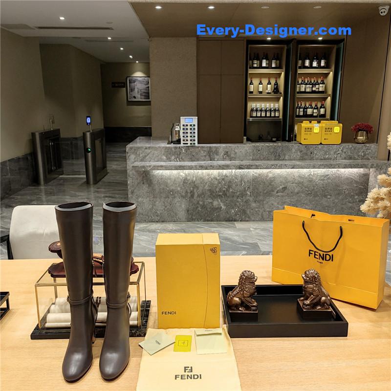 fendi electroplated high heel boots