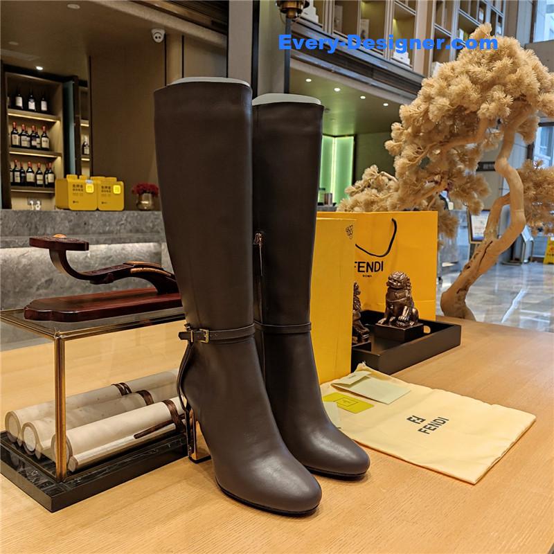 fendi electroplated high heel boots
