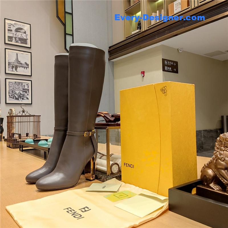 fendi electroplated high heel boots