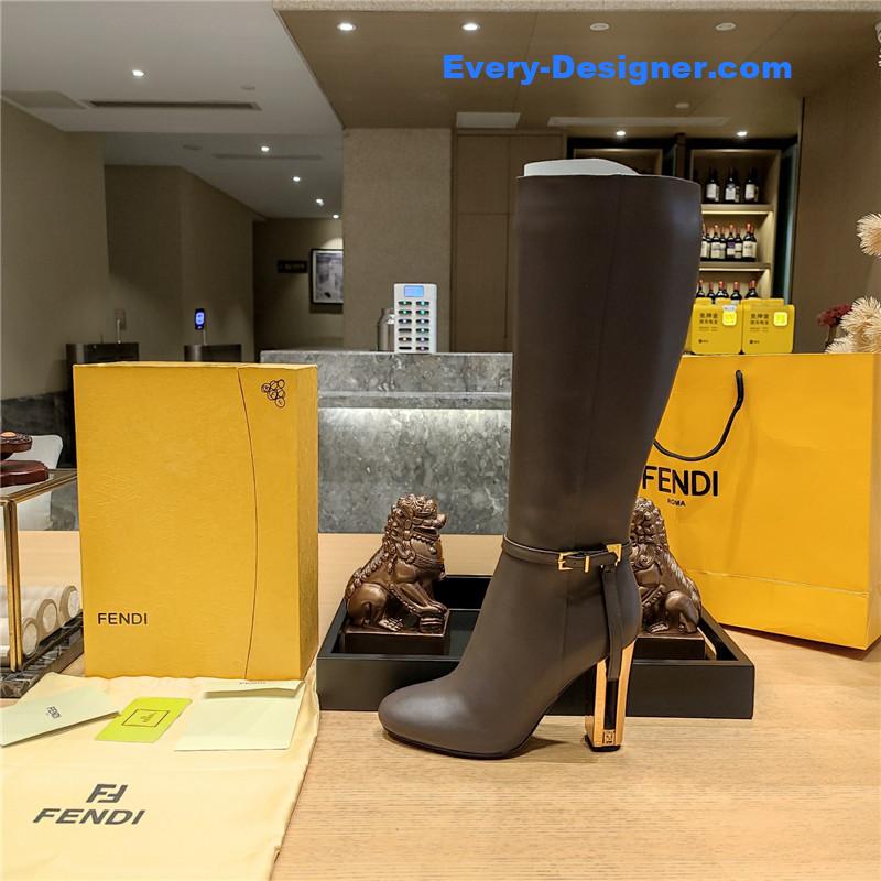 fendi electroplated high heel boots