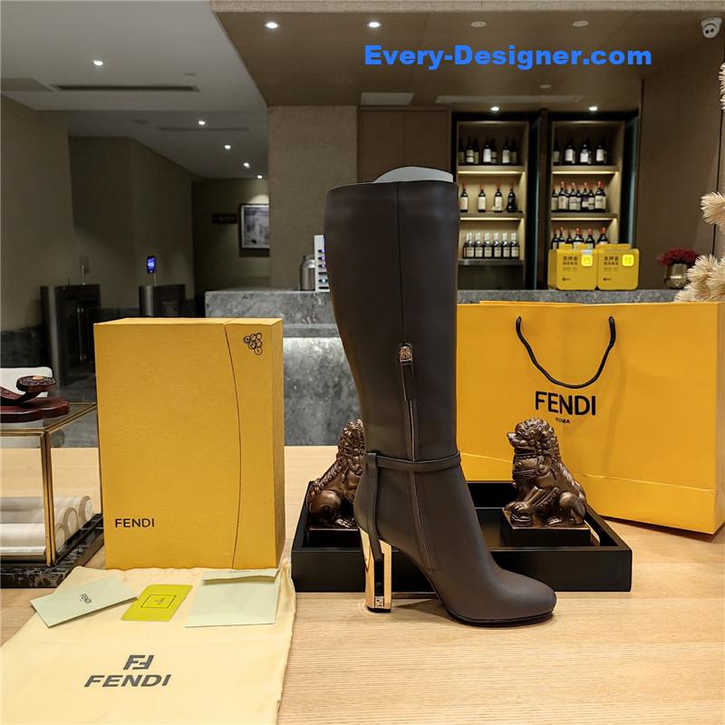 fendi electroplated high heel boots