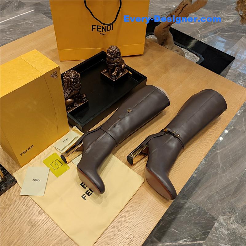 fendi electroplated high heel boots