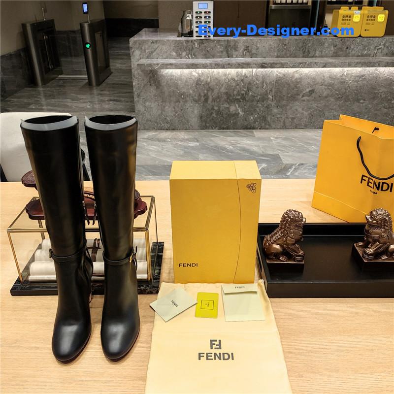 fendi electroplated high heel boots