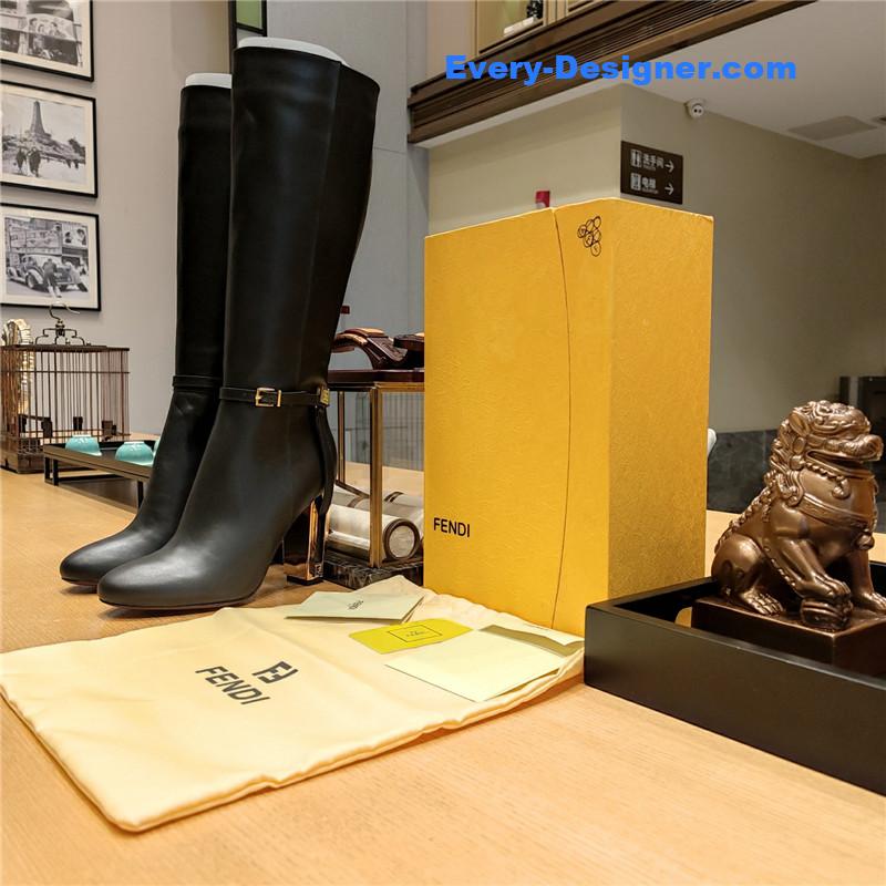 fendi electroplated high heel boots