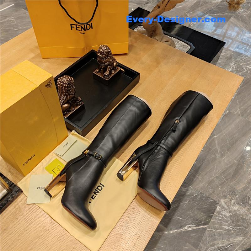 fendi electroplated high heel boots