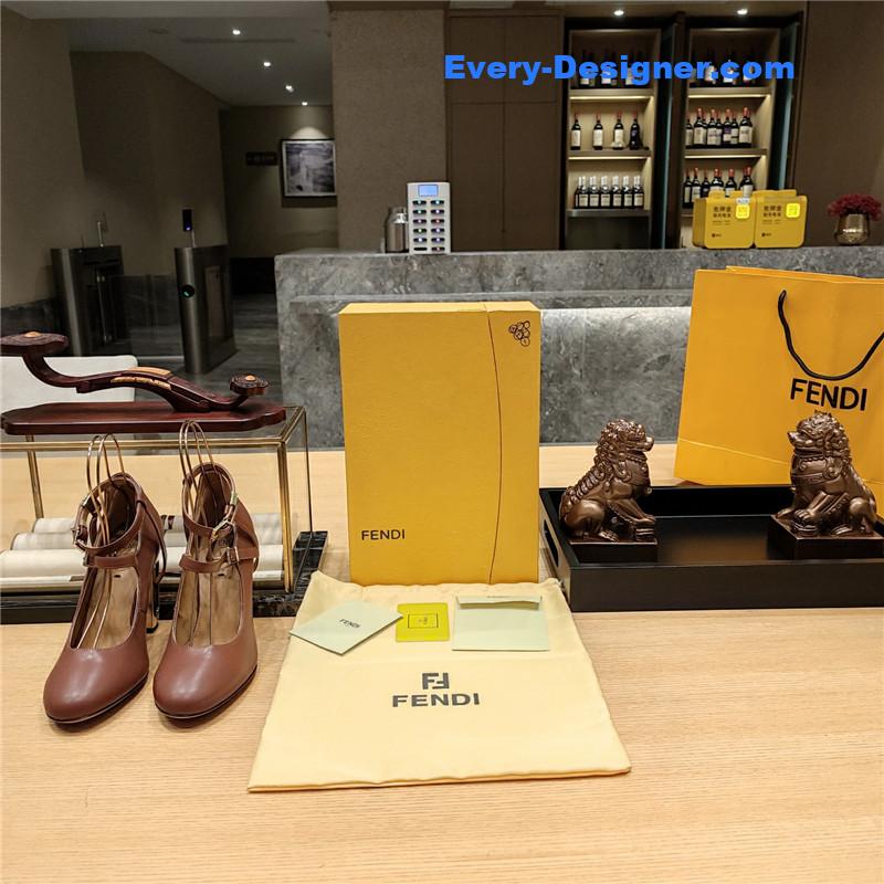 F**di electroplated high heel sandals