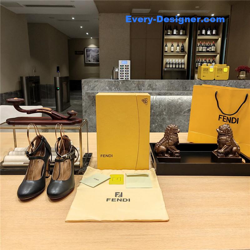 F**di electroplated high heel sandals