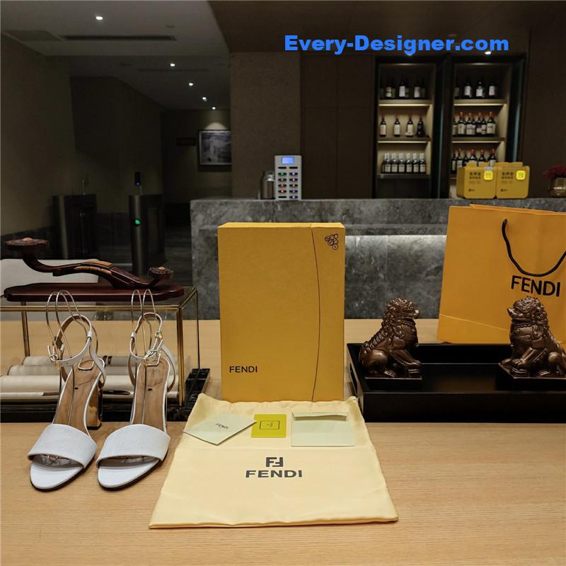 F**di electroplated high heel sandals