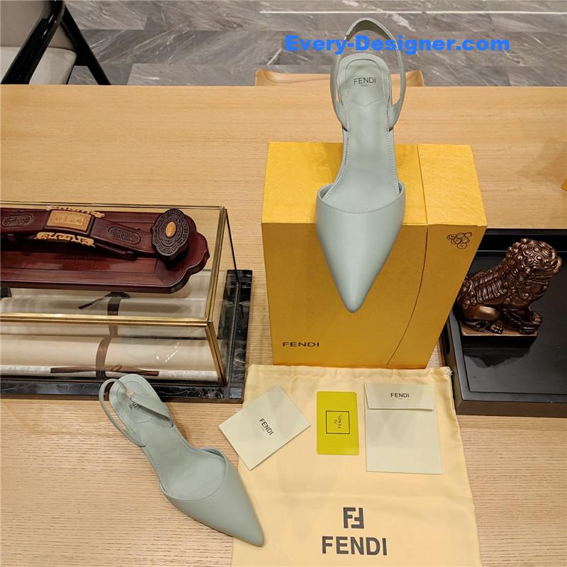 F**di back strap toe high heels