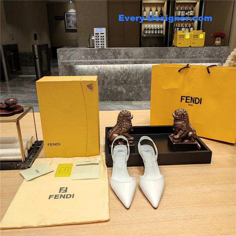 F**di back strap toe high heels