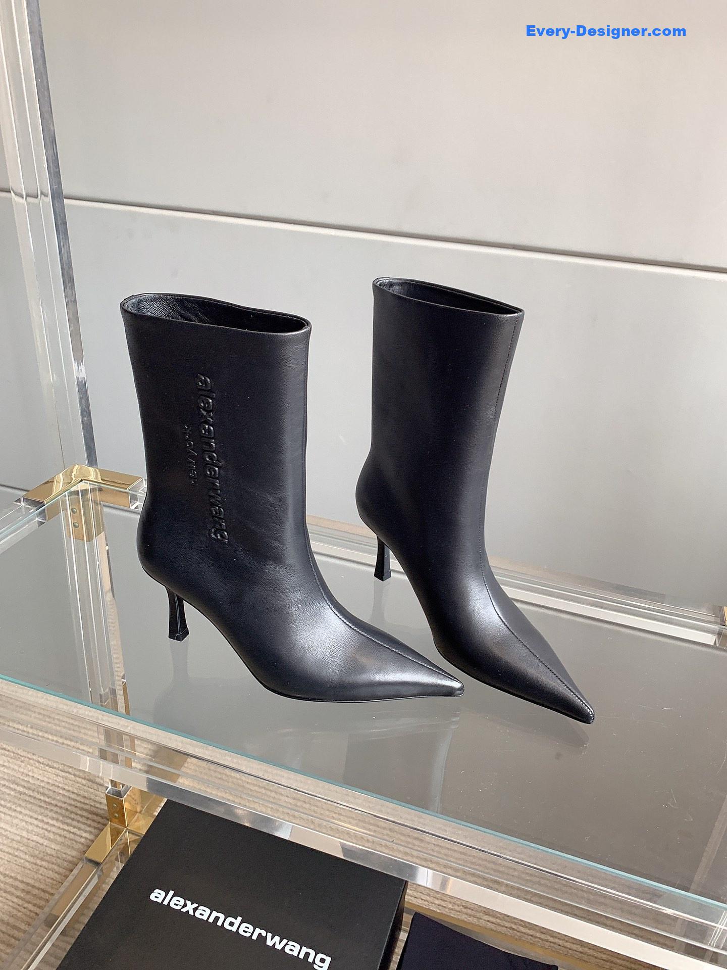 alexander wang new pointed toe high heel ankle boots