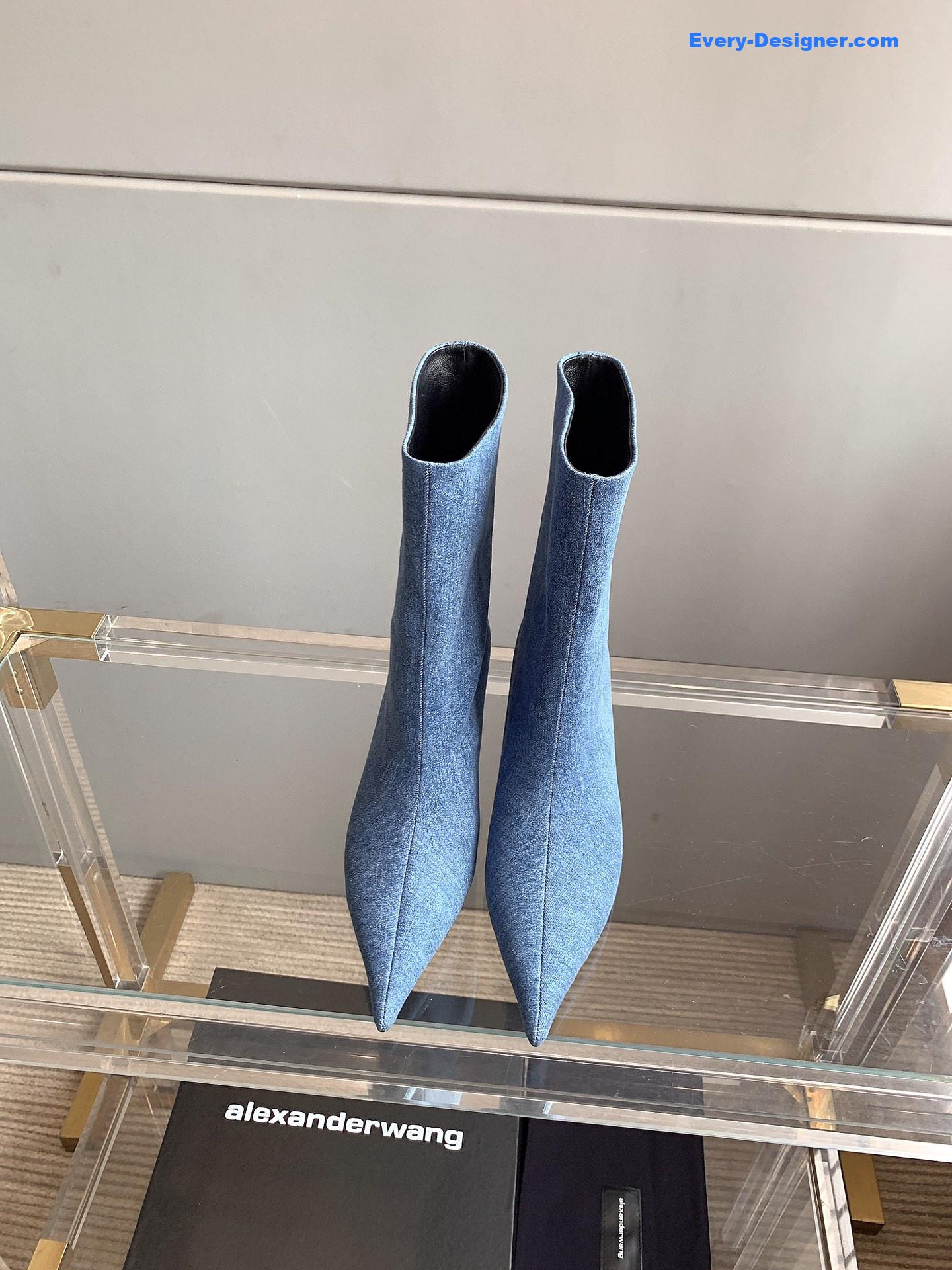 A1exa*der wang new pointed toe high heel ankle boots