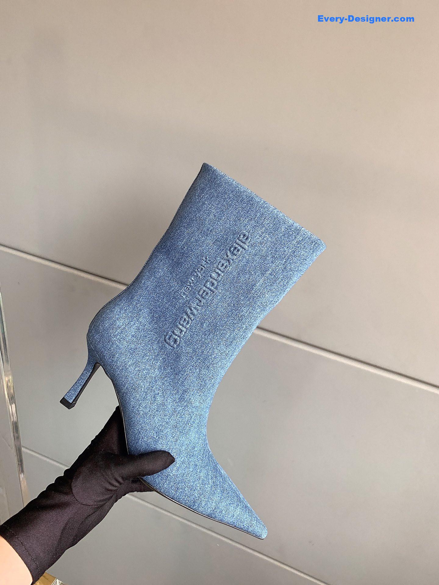 A1exa*der wang new pointed toe high heel ankle boots