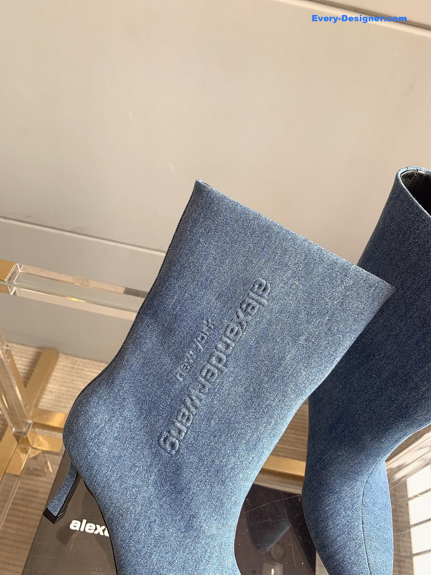 A1exa*der wang new pointed toe high heel ankle boots