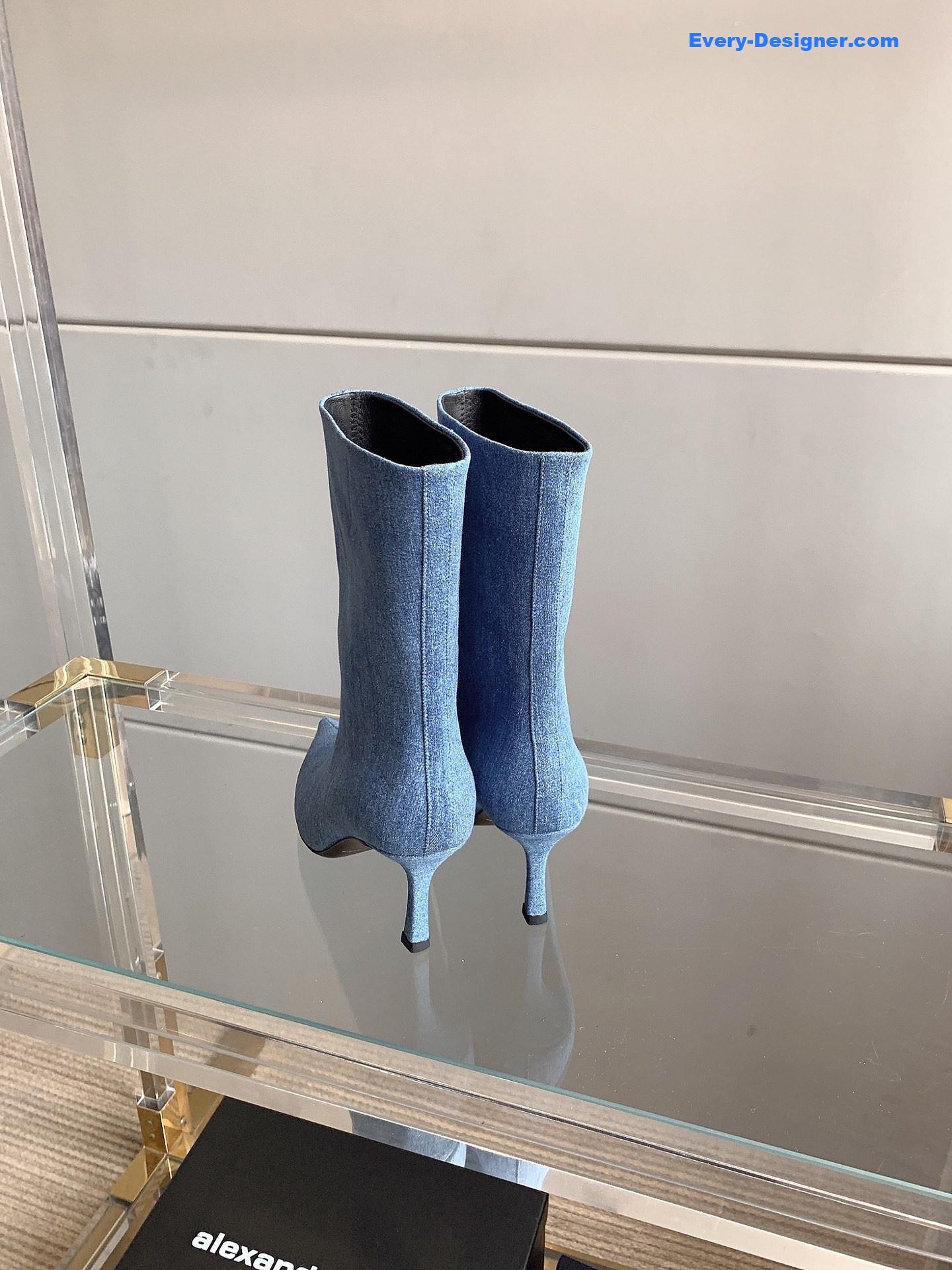 A1exa*der wang new pointed toe high heel ankle boots