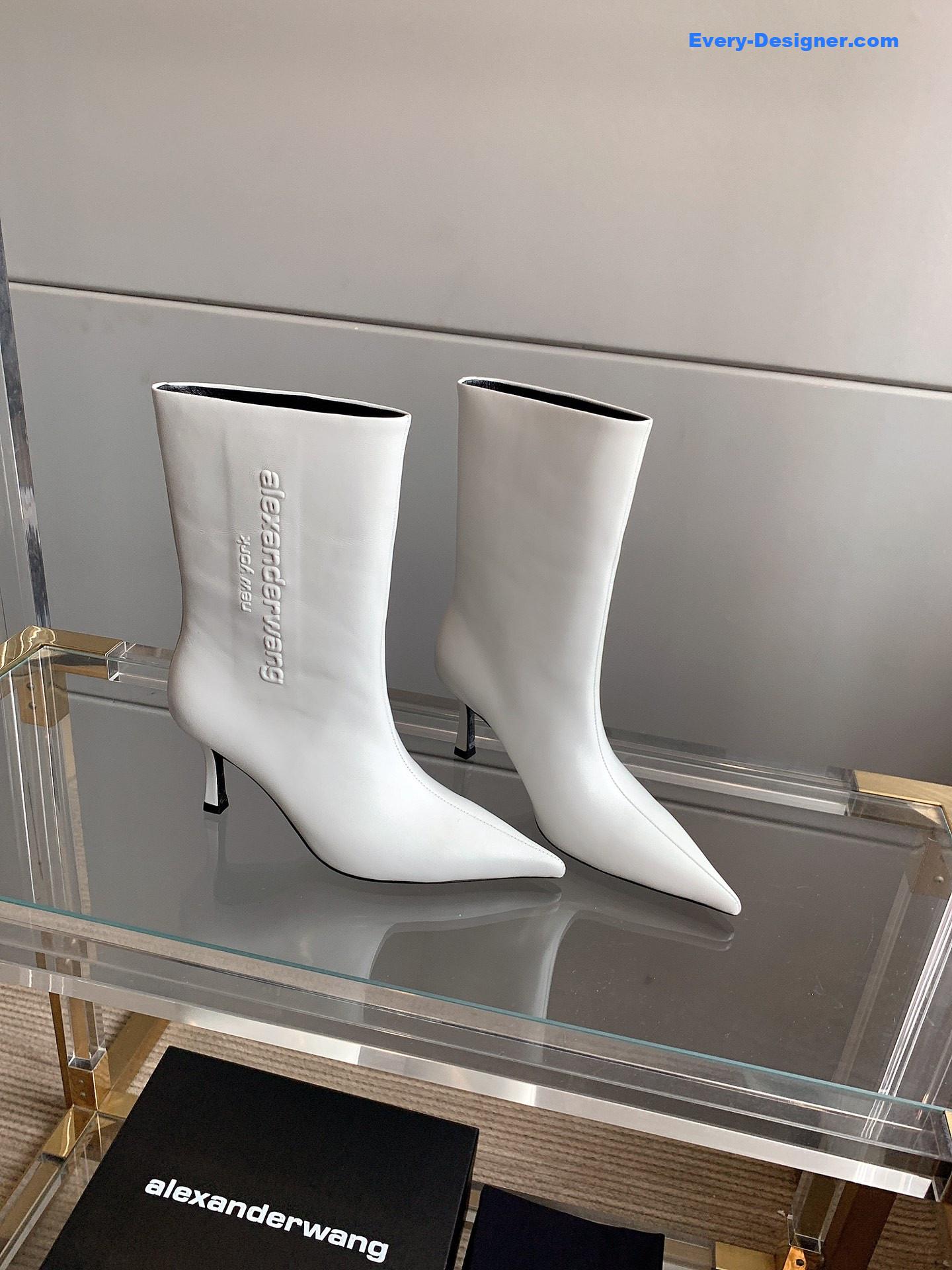 alexander wang new pointed toe high heel ankle boots