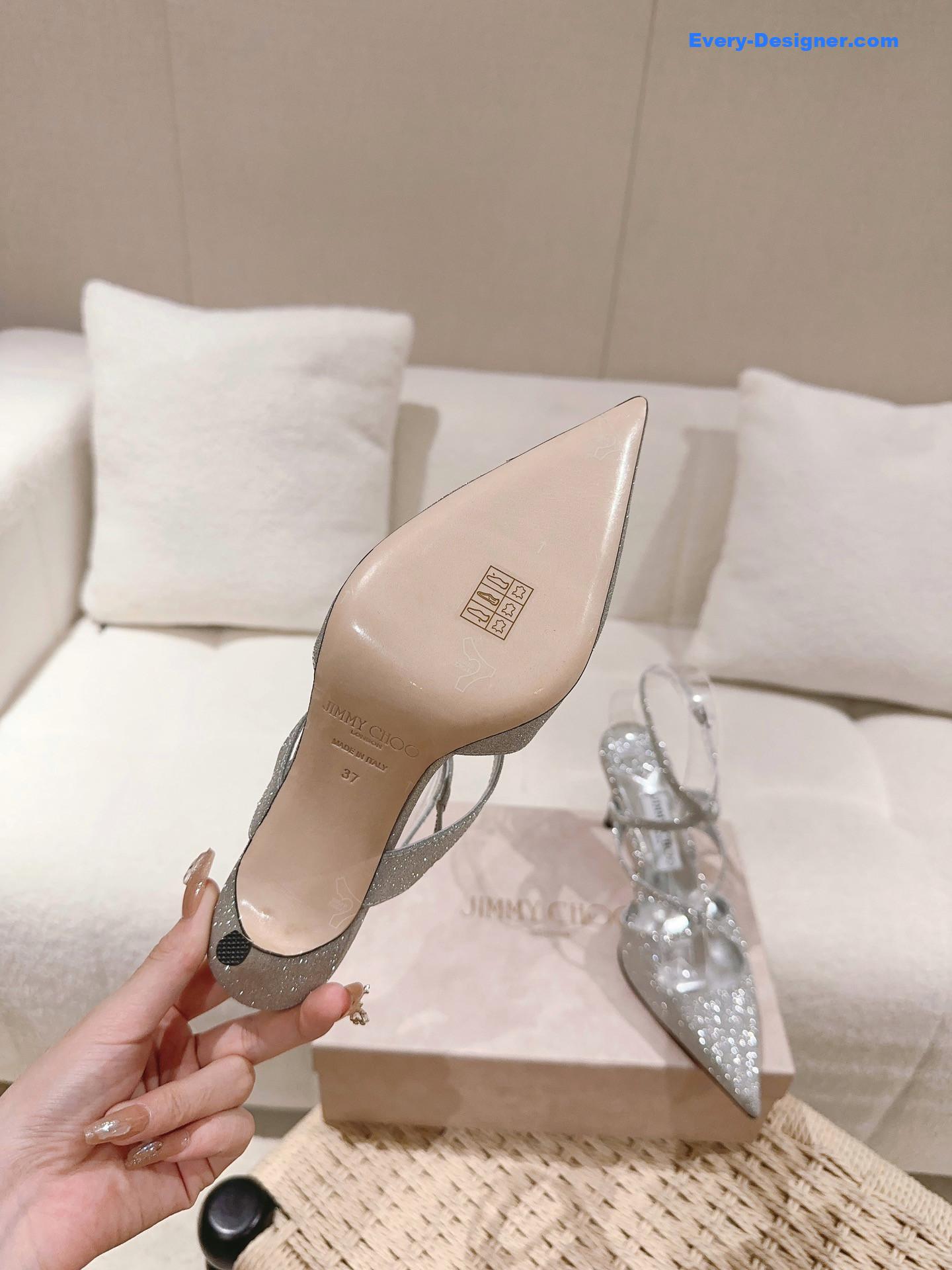 J1m*y Ch00 silk strappy pumps