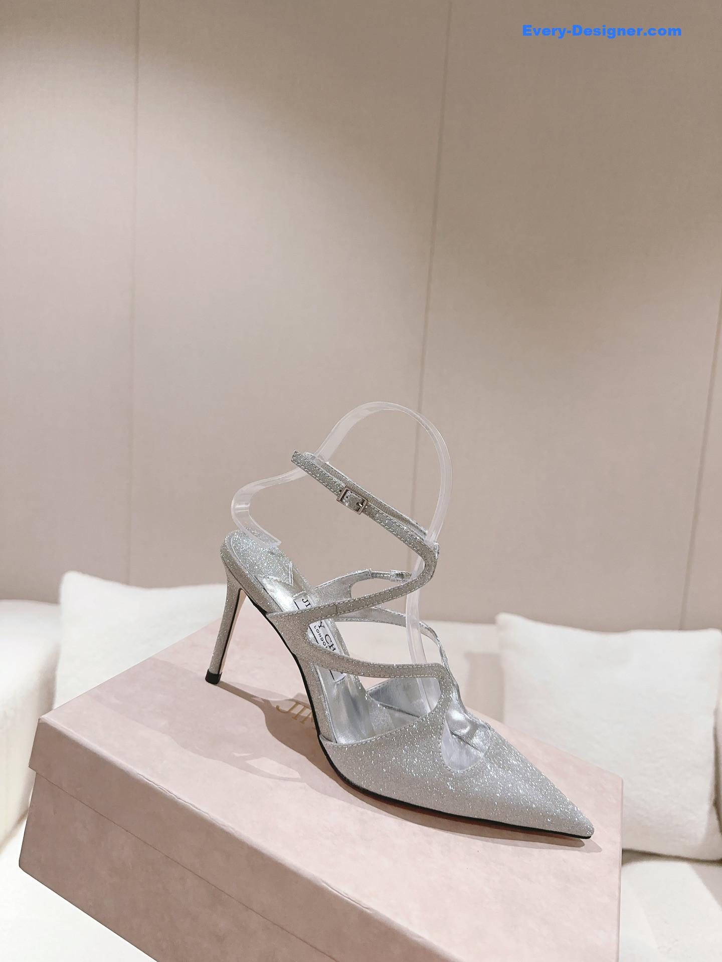 J1m*y Ch00 silk strappy pumps