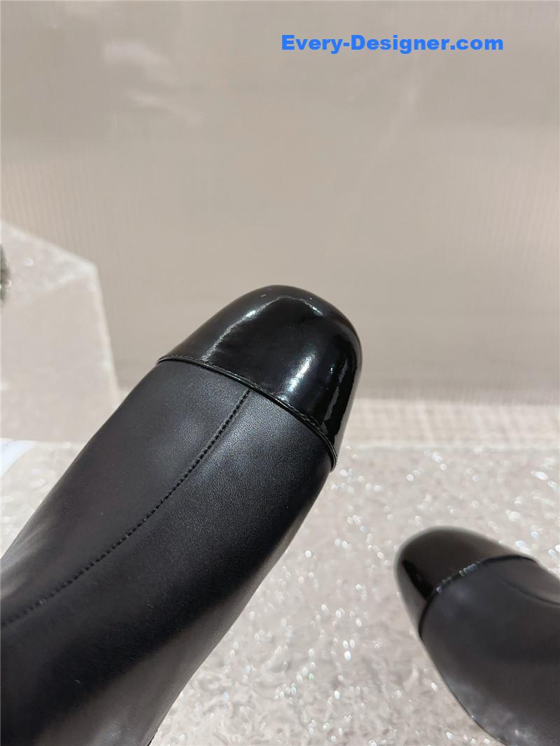 CC pearl accessories high heel boots