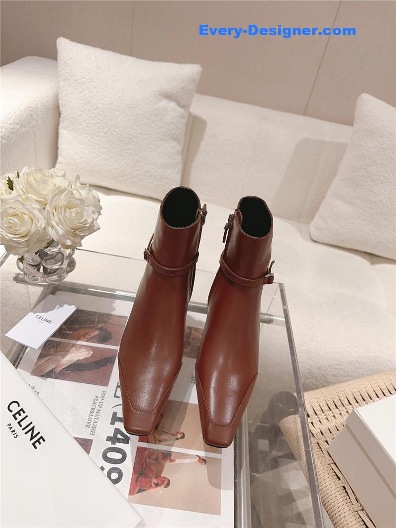 Ce1i*e british pointed toe early autumn ankle boots