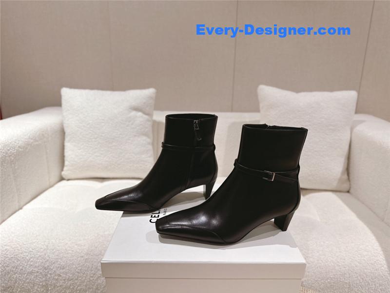Ce1i*e british pointed toe early autumn ankle boots