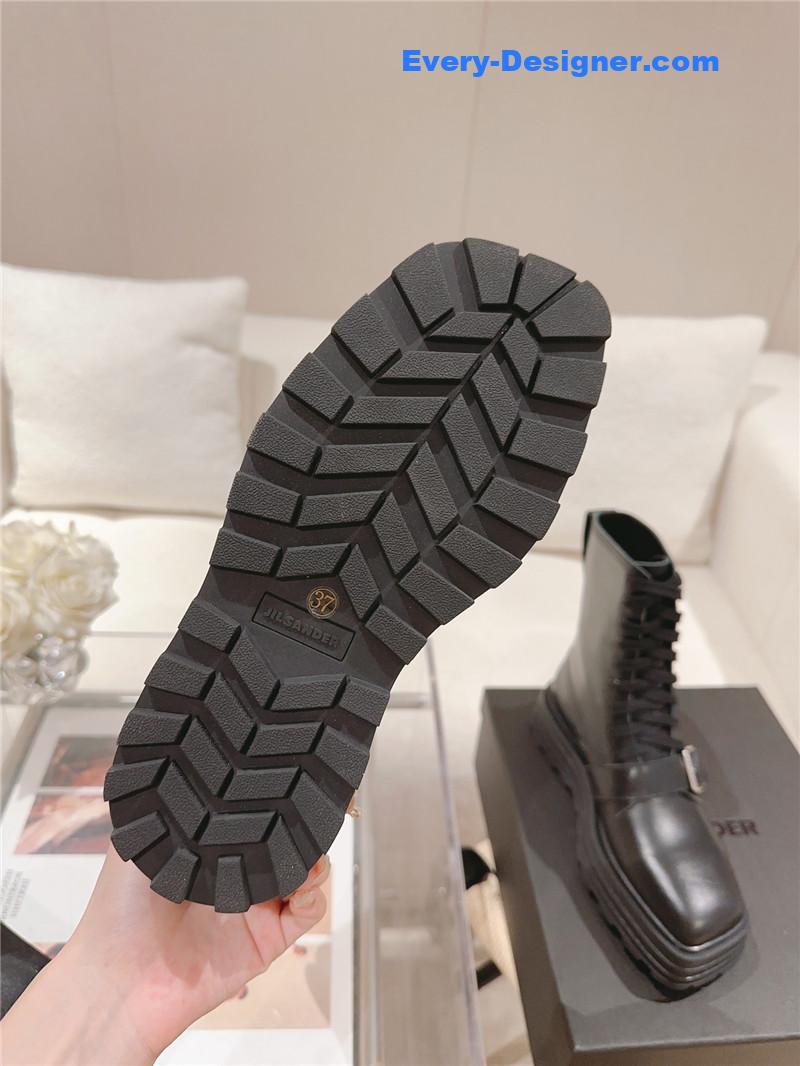 jil sander square toe martin boots