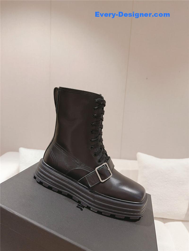 jil sander square toe martin boots