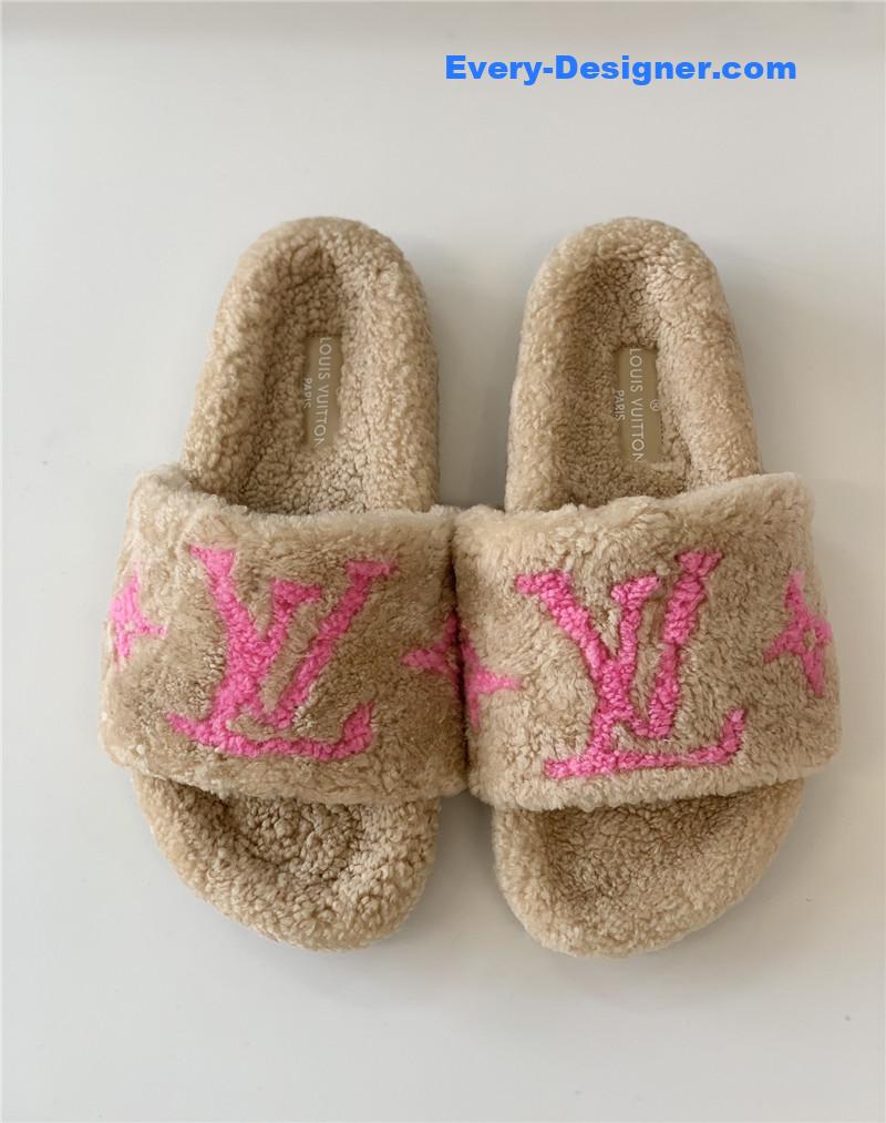 l0vis Vvtt0n lv new sheepskin wool slippers