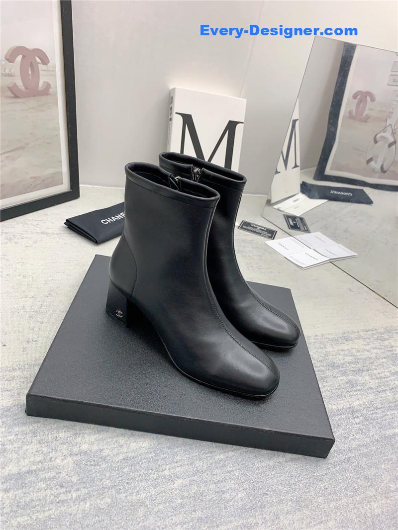CC autumn and winter all-match elastic ankle boots