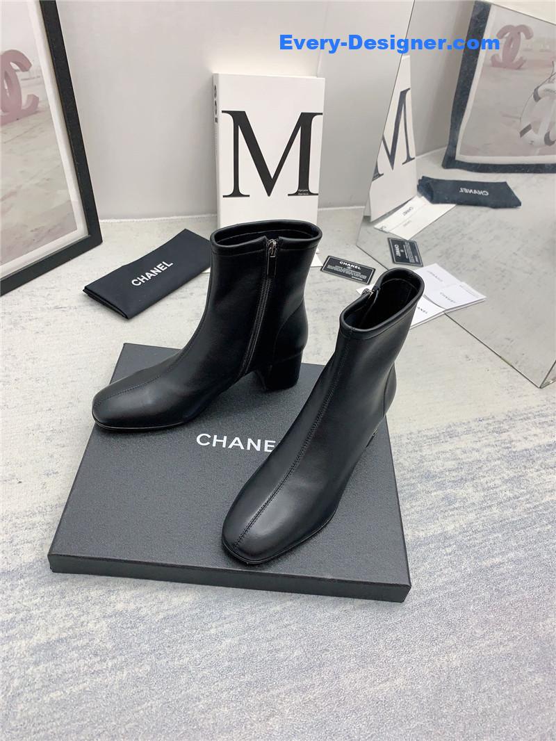 CC autumn and winter all-match elastic ankle boots
