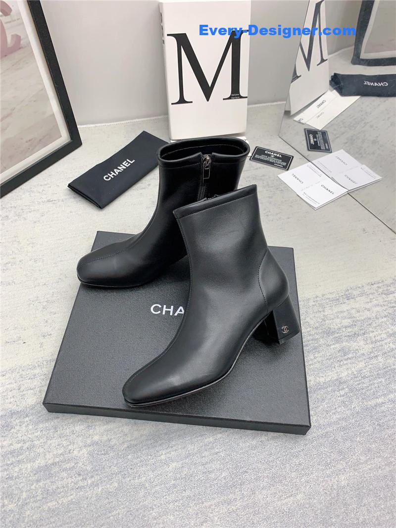 CC autumn and winter all-match elastic ankle boots