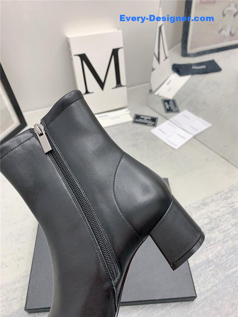 CC autumn and winter all-match elastic ankle boots