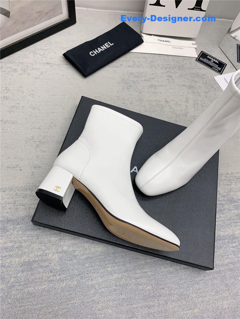 CC autumn and winter all-match elastic ankle boots