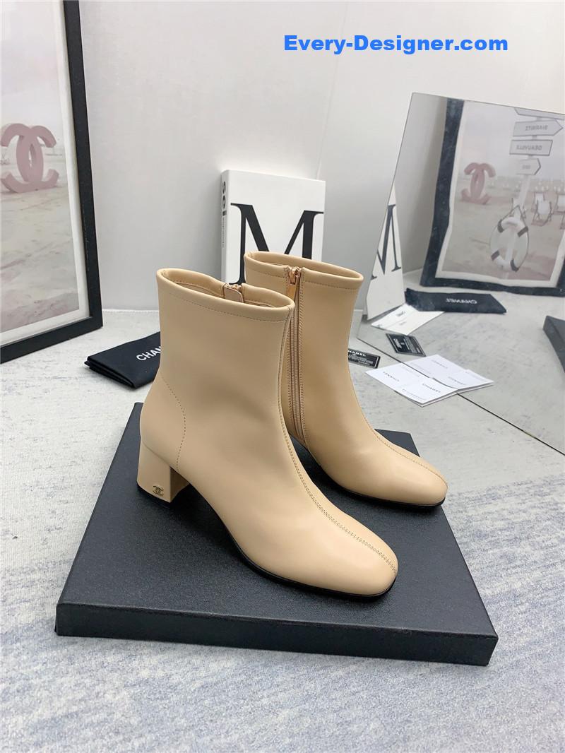 CC autumn and winter all-match elastic ankle boots