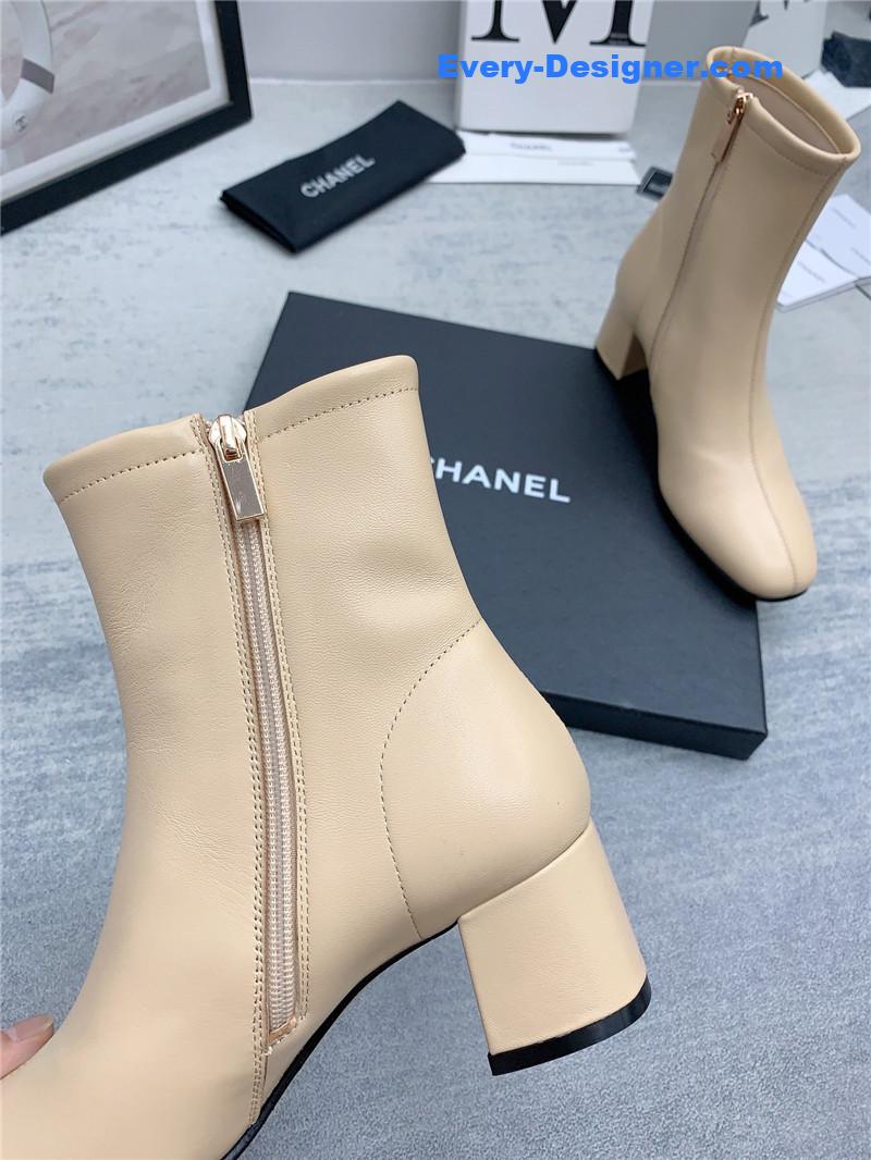 CC autumn and winter all-match elastic ankle boots