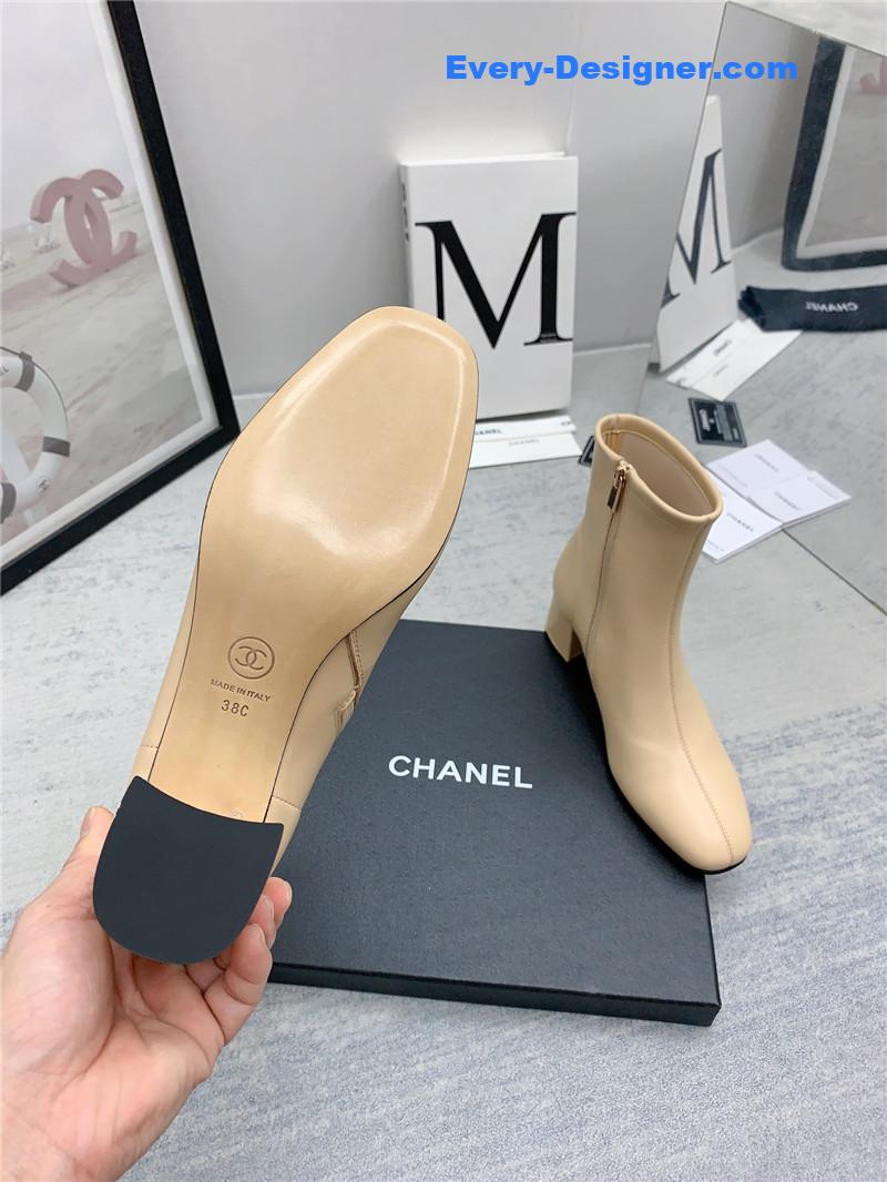 CC autumn and winter all-match elastic ankle boots