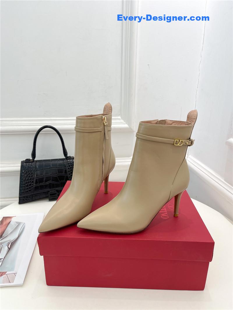 valentino new high heel nude boots
