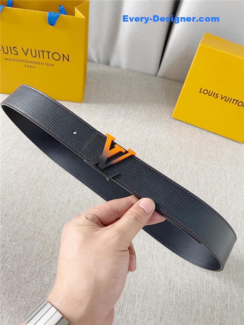 l0vis Vvtt0n lv two-color letter buckle double-sided belt