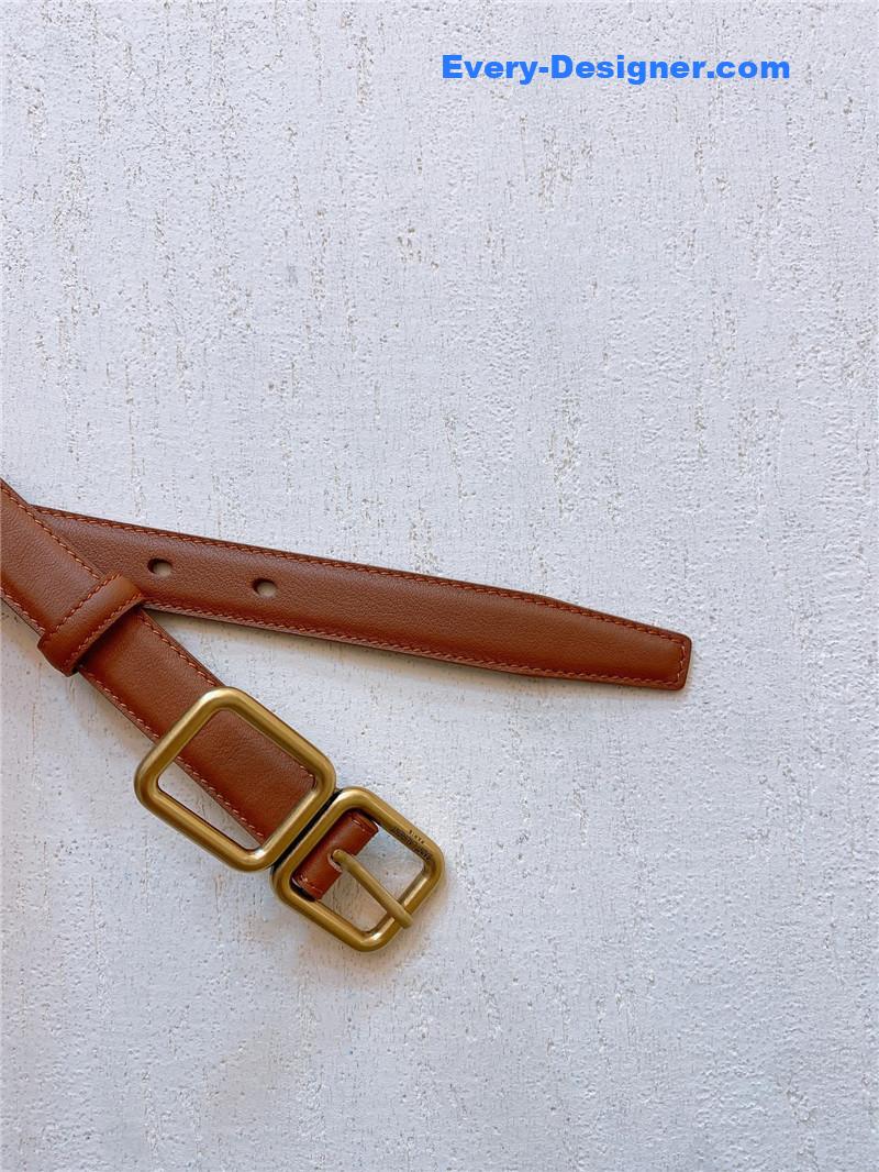 Y51 double buckle narrow belt