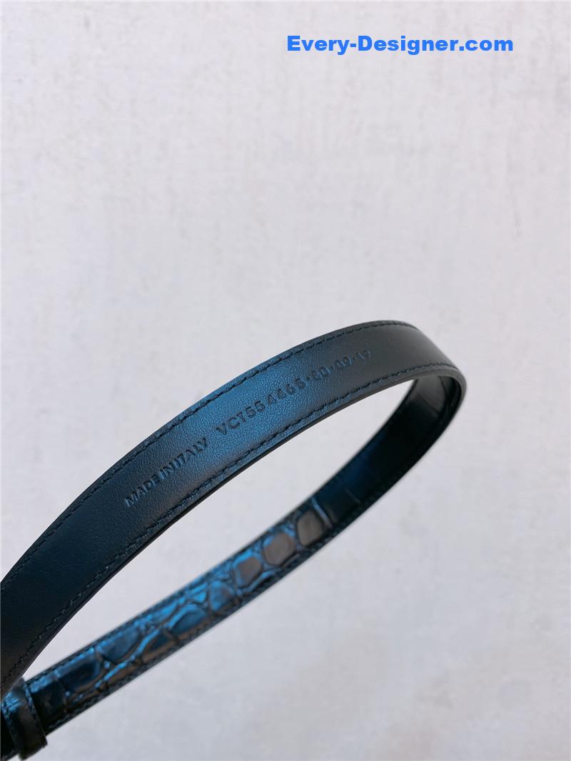 Y51 double buckle narrow belt