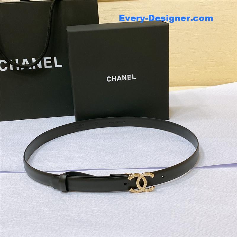 Chanel cc engraved craft logo buckle belt