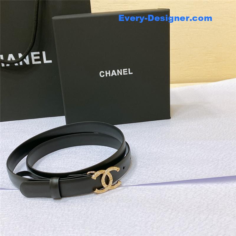 Ch**el cc engraved craft logo buckle belt
