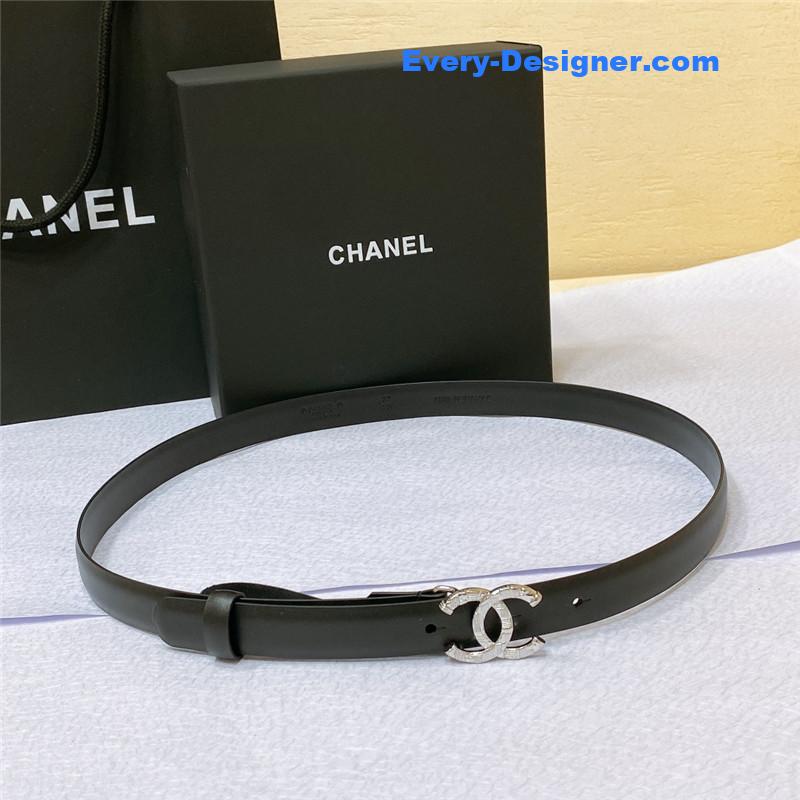 Chanel cc engraved craft logo buckle belt