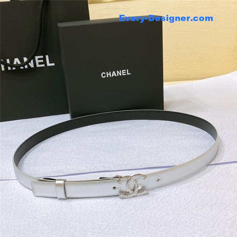Chanel cc engraved craft logo buckle belt